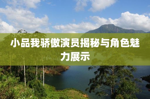 小品我驕傲演員揭秘與角色魅力展示