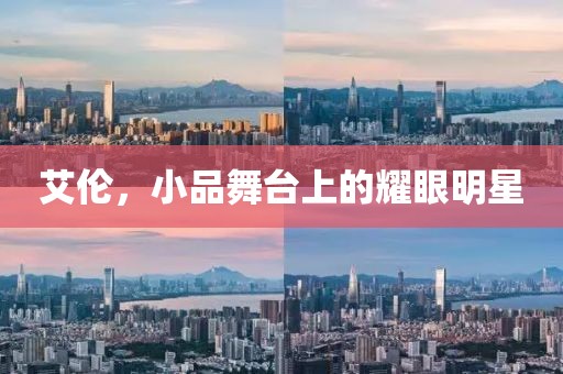 艾倫，小品舞臺(tái)上的耀眼明星