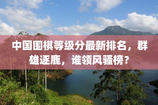 中國圍棋等級分最新排名,群雄逐鹿,誰領(lǐng)風(fēng)騷榜?