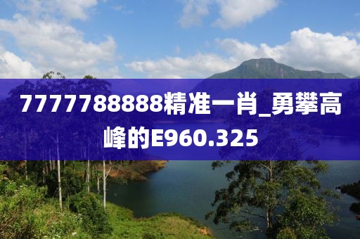 7777788888精準(zhǔn)一肖_勇攀高峰的E960.325