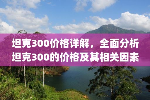 坦克300價格詳解，全面分析坦克300的價格及其相關因素