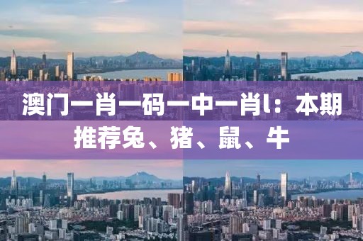 澳門(mén)一肖一碼一中一肖l:本期推薦兔、豬、鼠、牛