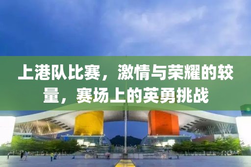 上港隊比賽，激情與榮耀的較量，賽場上的英勇挑戰(zhàn)