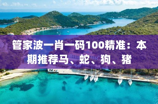 管家波一肖一碼100精準(zhǔn):本期推薦馬、蛇、狗、豬