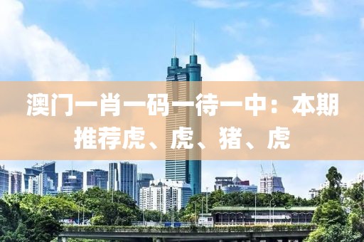 澳門一肖一碼一待一中：本期推薦虎、虎、豬、虎