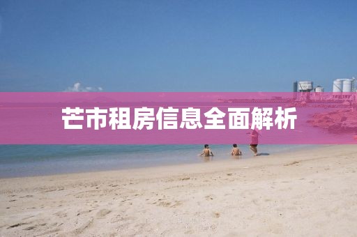 芒市租房信息全面解析