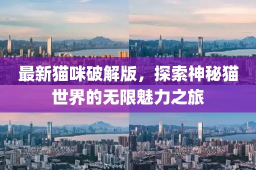 最新貓咪破解版，探索神秘貓世界的無限魅力之旅