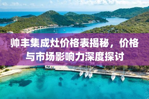 帥豐集成灶價格表揭秘,價格與市場影響力深度探討