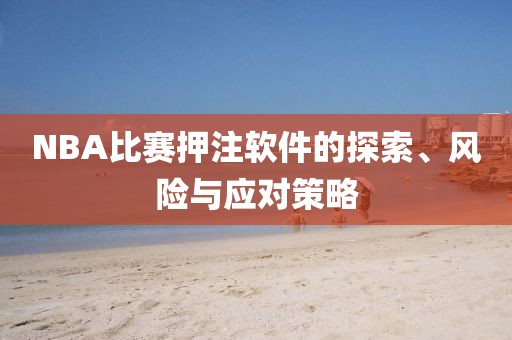 NBA比賽押注軟件的探索、風(fēng)險與應(yīng)對策略