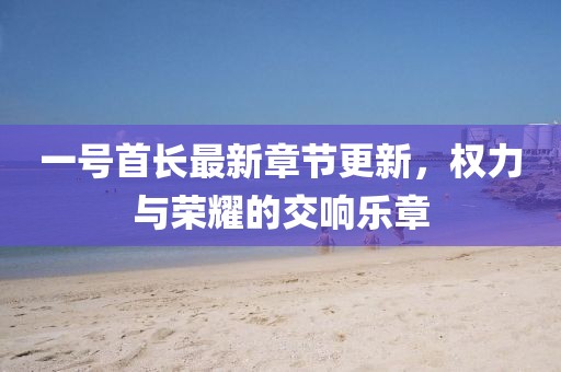 一號首長最新章節(jié)更新，權(quán)力與榮耀的交響樂章