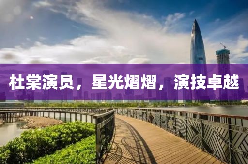 杜棠演員，星光熠熠，演技卓越