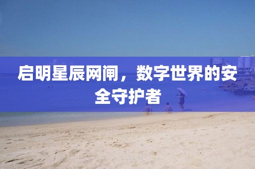 啟明星辰網(wǎng)閘，數(shù)字世界的安全守護者