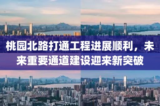 桃園北路打通工程進(jìn)展順利，未來重要通道建設(shè)迎來新突破