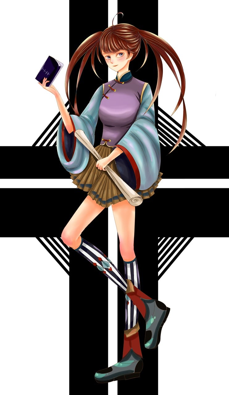 動漫人物全身繪畫教程,步驟與技巧